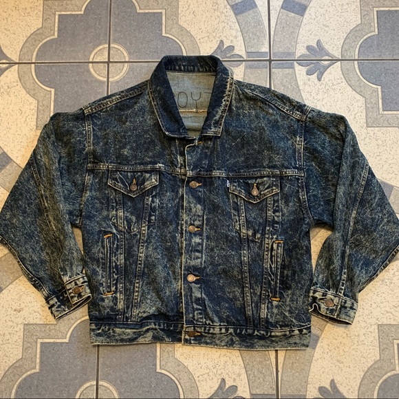 tapered denim jacket